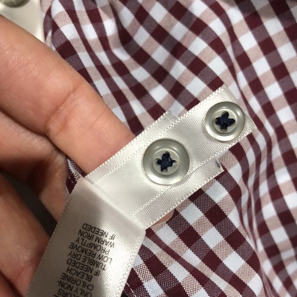 BANANA REPUBLIC 100% Cotton Non-Iron Slim Fit Button Down Shirt - Picture 3 of 6